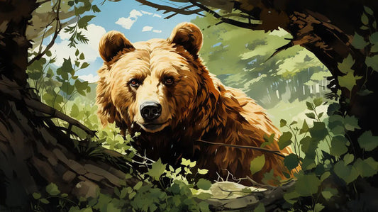 Bear's Autumnal Splendor - HD Metal Art - Roclla Media Art