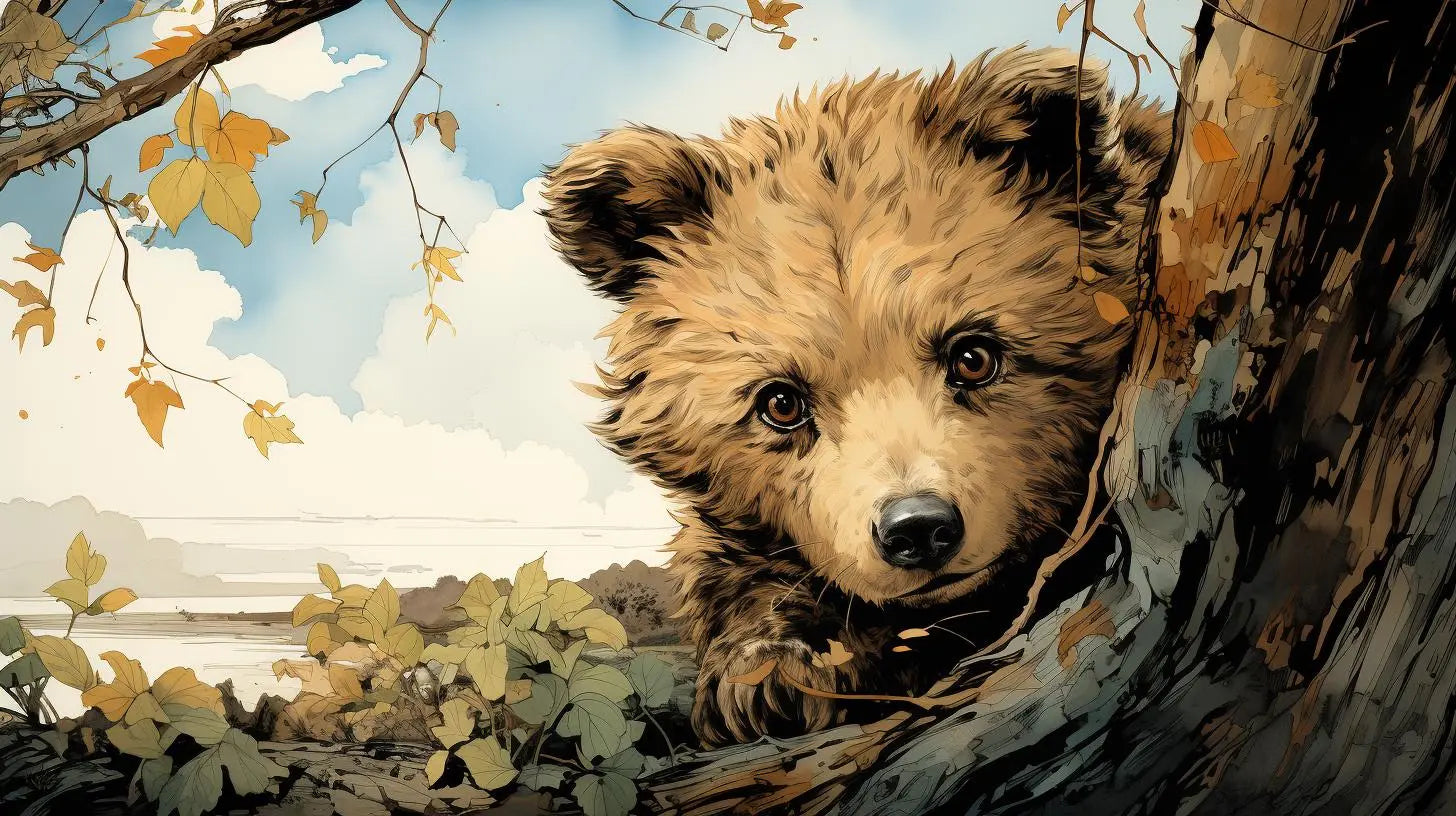 Bear's Colorful Metal Canvas - HD Print - Roclla Media Art