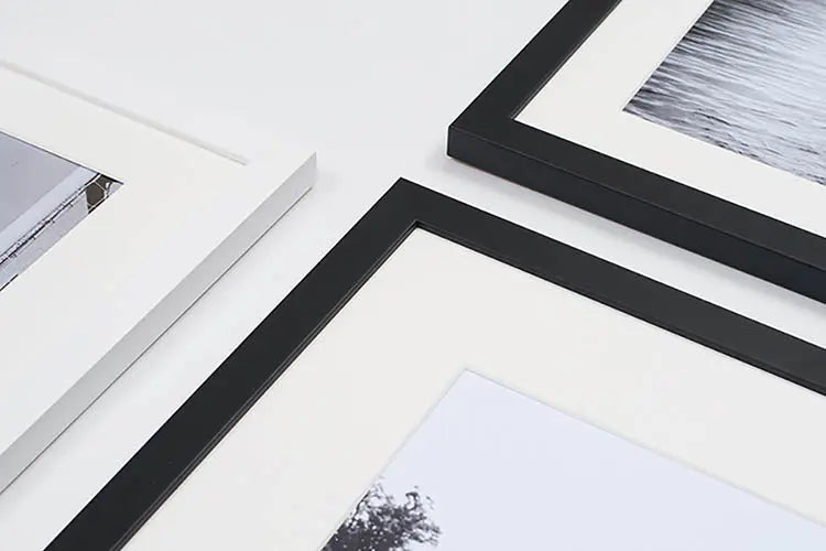 Classic Small Square Wood Framing Service - Roclla Media Art