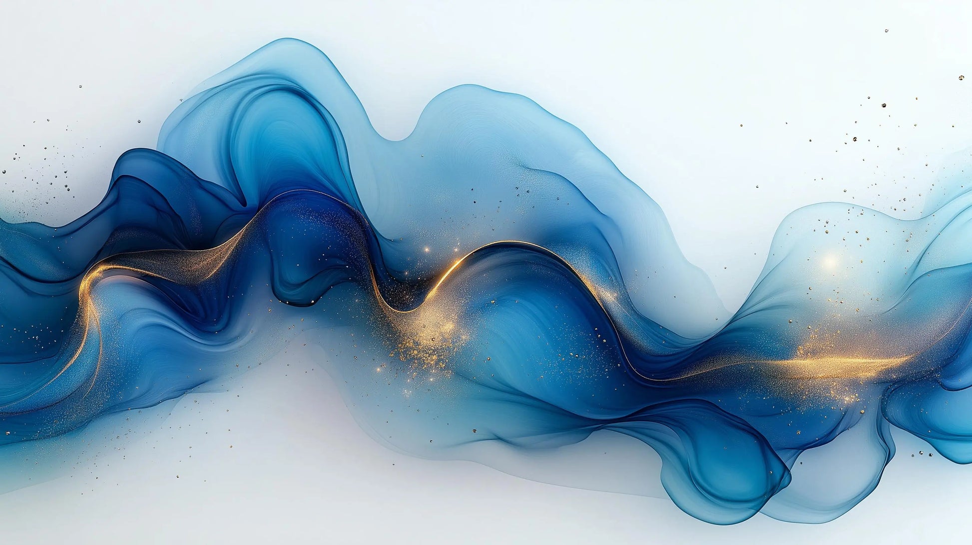 Flow Art Print: Azure Dreams Collection