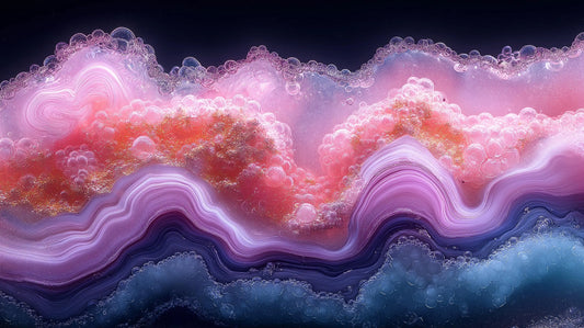 Flow Art Print: Crystalline Waves Collection