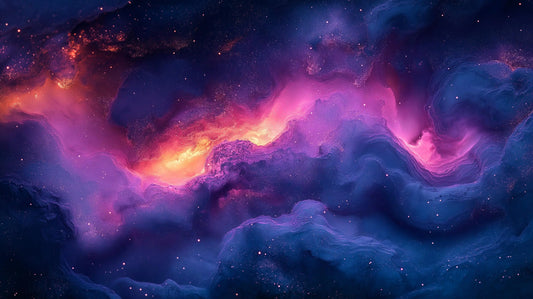 Flow Art Print: Mystic Nebula Collection