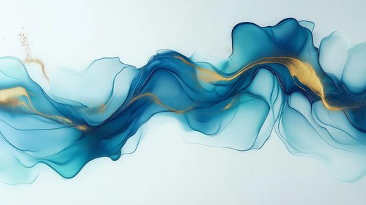 Flow Art Print: Sapphire Currents Collection