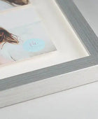 Harmony in Motion: Classic White Frame Flow Art - Roclla Media Art