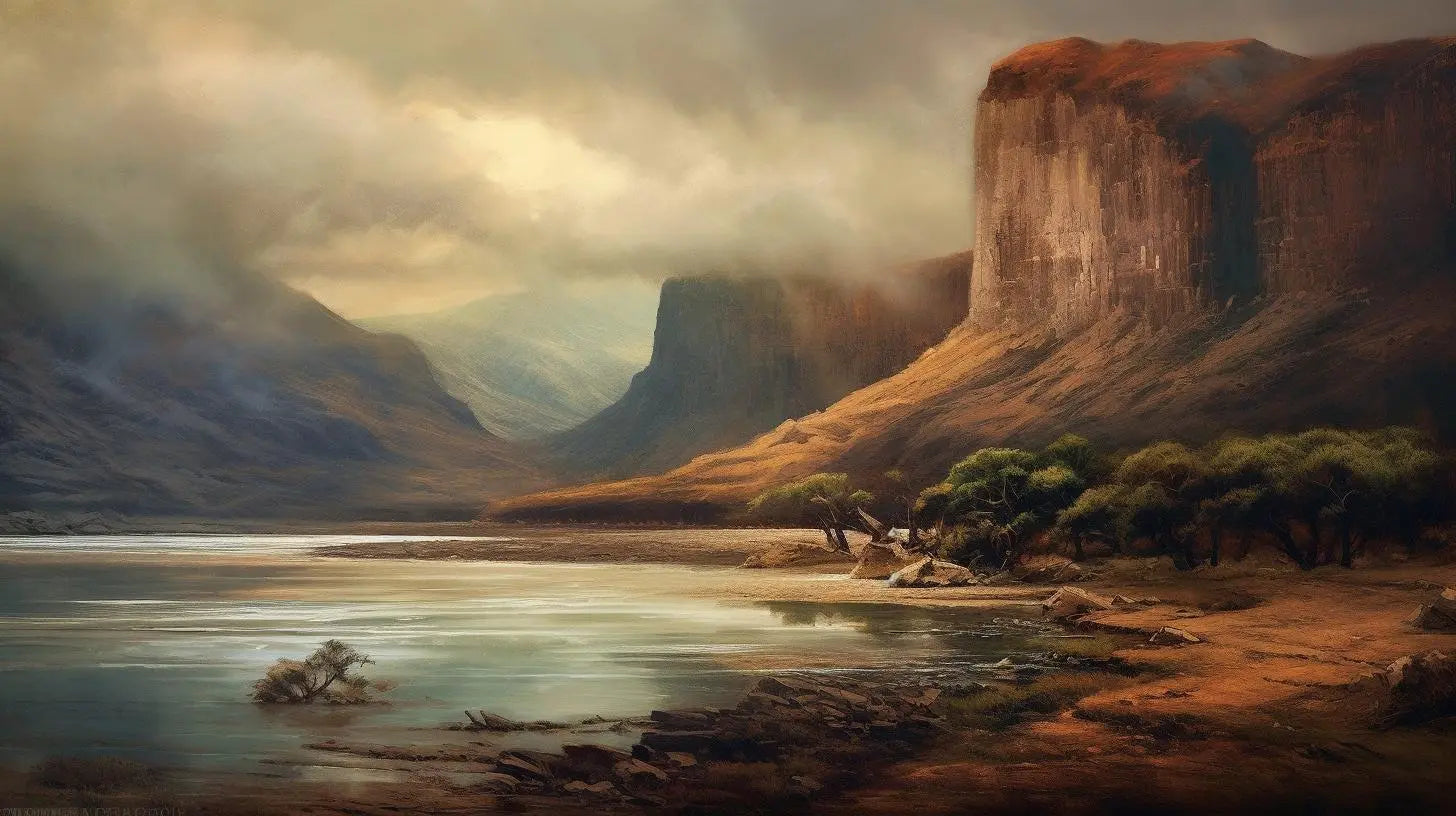 Landscape Art Print: Highland Cliffs Luminescence Collection