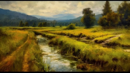 Landscape Art Print: Radiant Valley Panorama Collection