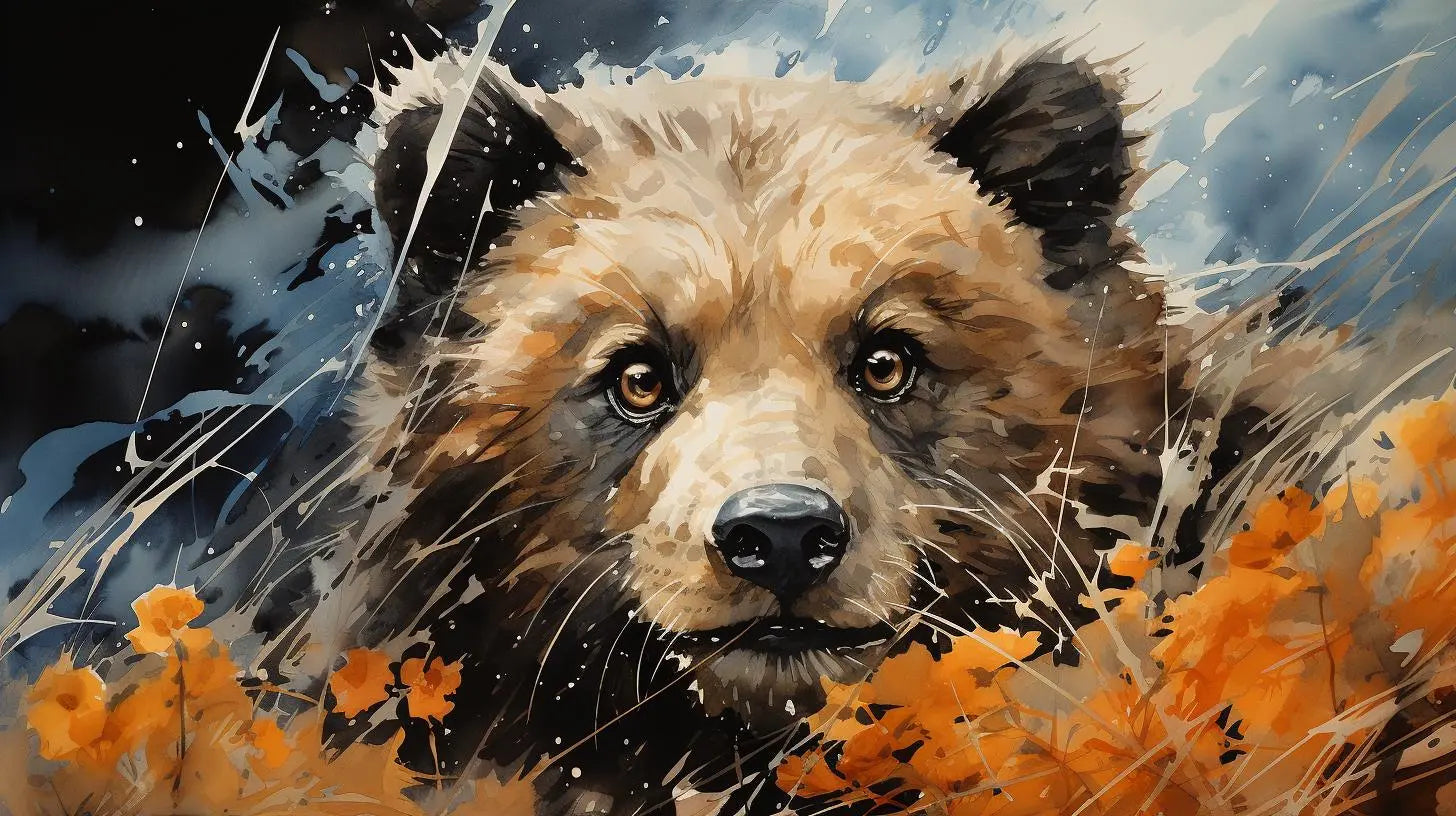 Metallic Bear Adventure - HD Art Print - Roclla Media Art