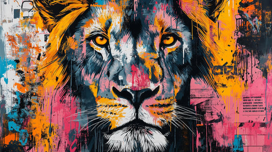 Nocturnal Lion Spirit | Urban Twilight Art Collection