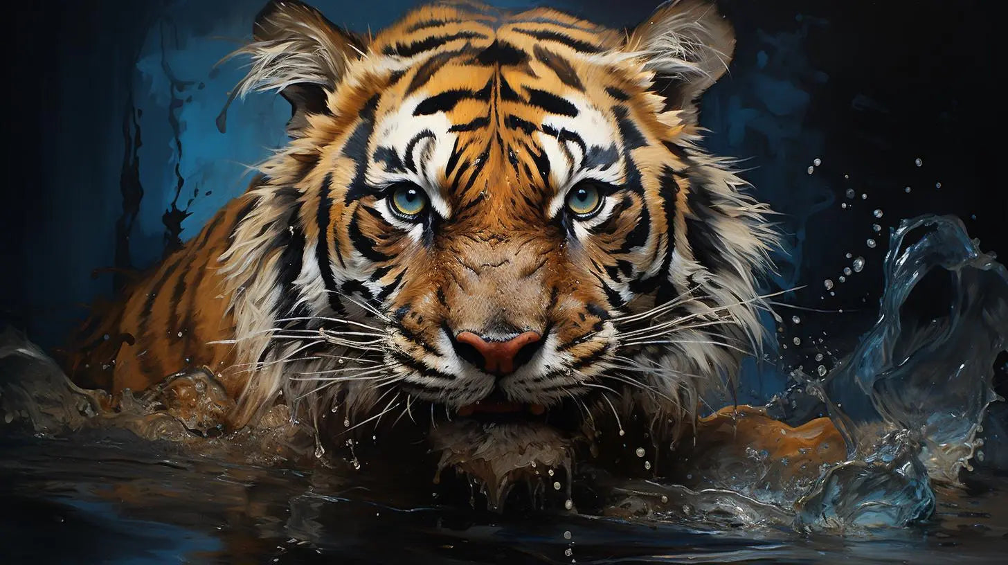 Royal Bengal Tiger Roar Metal Print - Roclla Media Art