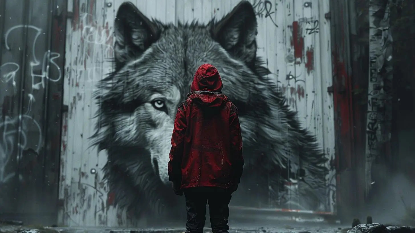 Shadow Guardian: Urban Wolf Print | Luxury Street Art