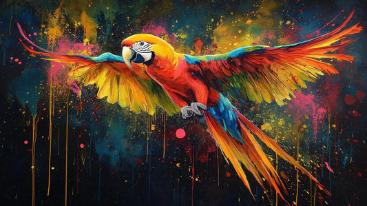 Tropical Spirit Dreams | Vibrant Macaw Art Collection